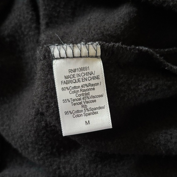 Young Fabulous & Broke YFB Black Long Full Zip Hoodie Duster Cardigan Jacket - Picture 8 of 9